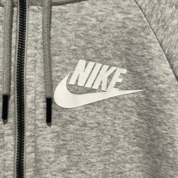 Nike Heather Gray Full-Zip Hoodie - Picture 2 of 5